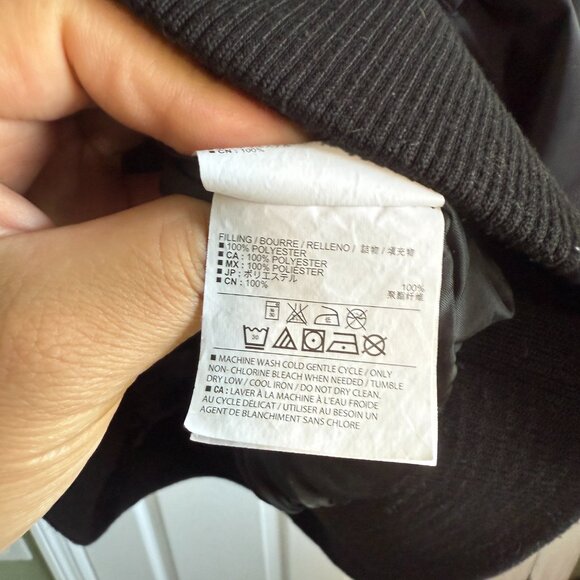 Old Navy XXL Men's Black Water-Resistant Bomber Full Zip-up Jacket - Picture 7 of 16